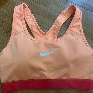 Sri-fit nike sports bra with removal pad areas (PADS not included).